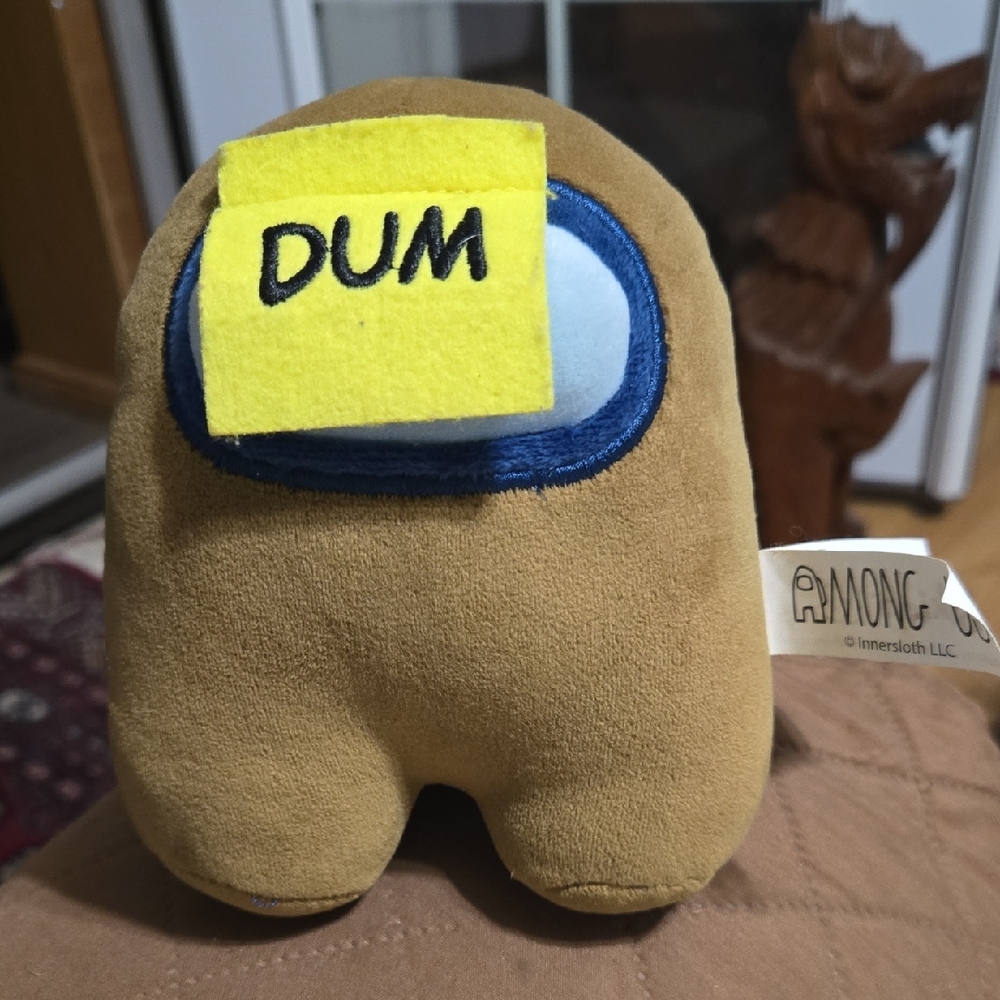 Among Us Plush 6" S3 Brown Dum Soft & Plush EUC
